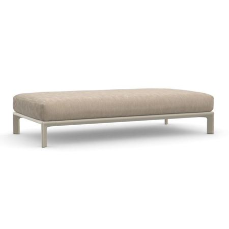 Vitra Anagram Sofa Plattform mit Sitzkissen 900 x 1800 mm Cream 09 - Iroko 2, Chalk 37 powder-coated (structure), W: 180 cm / D: 90 cm