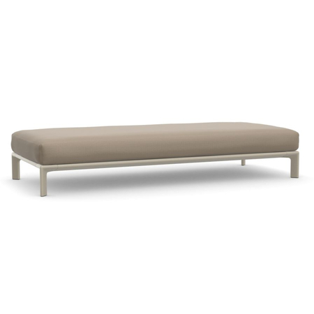 Vitra Anagram Sofa Plattform mit Sitzkissen 900 x 2200 mm Papyrus melange 02 - Tress, Chalk 37 powder-coated (structure), W: 220 cm / D: 90 cm