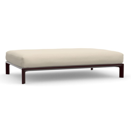Vitra Anagram Sofa Plattform mit Sitzkissen 1100 x 1650 mm Cream 01 - Credo, Dark Bordeaux 60 powder-coated (texture), W: 165 cm / D: 110 cm