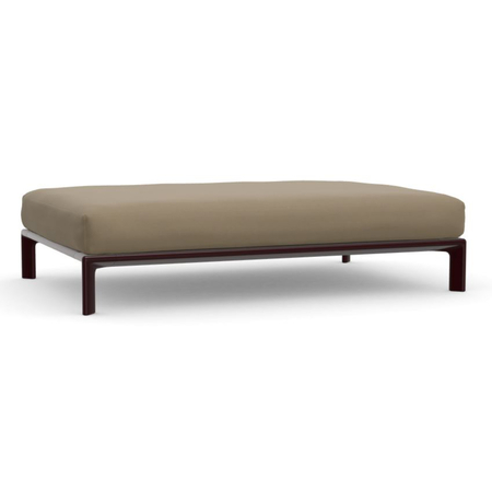 Vitra Anagram Sofa Plattform mit Sitzkissen 1100 x 1650 mm Sand 02 - Linho, Dark Bordeaux 60 powder-coated (texture), W: 165 cm / D: 110 cm