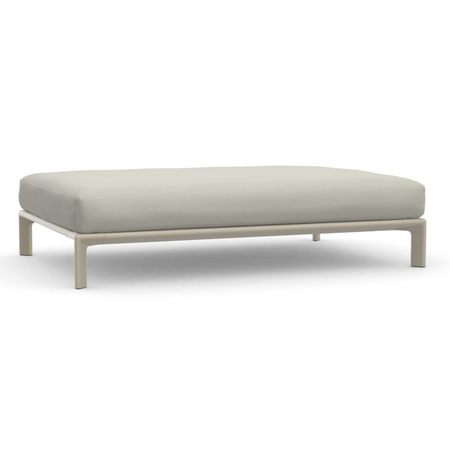 Vitra Anagram Sofa Plattform mit Sitzkissen 1100 x 1650 mm Pearl 09 - Hola, Chalk 37 powder-coated (structure), W: 165 cm / D: 110 cm