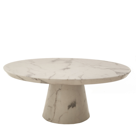 Pols Potten Disc Marble Look Coffee Table von Polspotten White marble