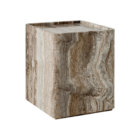 Gubi Beistelltisch Pietra von Gubi   Lively Sepia, 33 cm / 33 cm / 40 cm