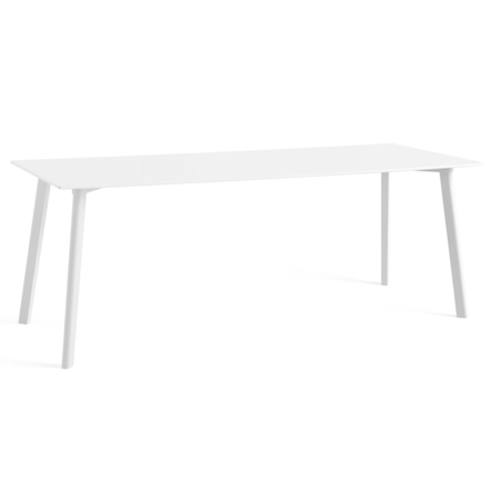 HAY Living CPH210 Tisch Copenhague Deux von Hay  L: 200 cm, Laminate Pearl White, Beech with water-based pearl white lacquer finish