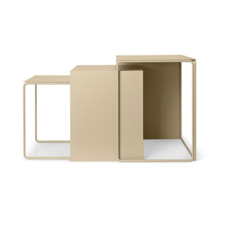 Ferm Living Cluster Tables - 3er Set von Ferm Living Cashmere