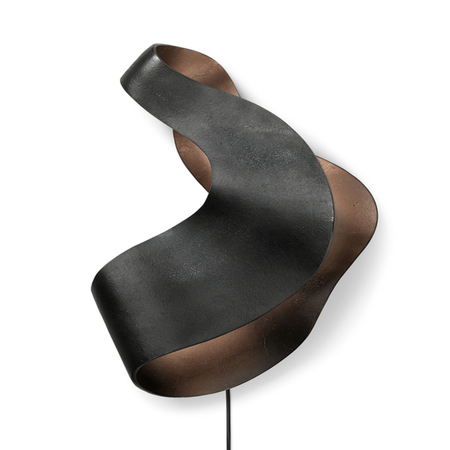 Ferm Living Wandleuchte Oyster von Ferm Living Schwarz