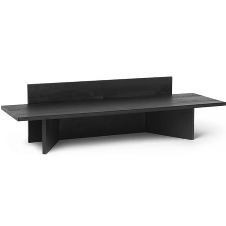Ferm Living Sitzbank Oblique von Ferm Living Oak Black Oiled