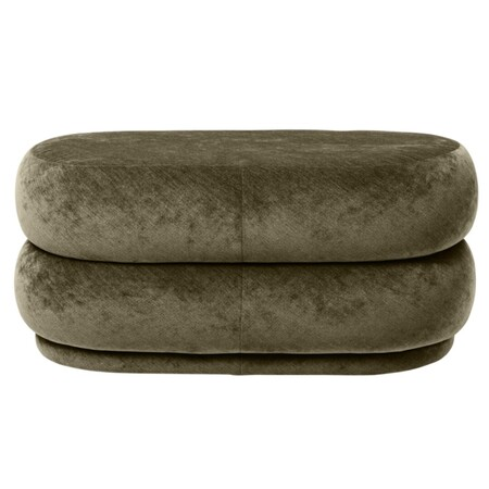 Ferm Living Pouf Oval von Ferm Living Forest 3 - Faded Velvet