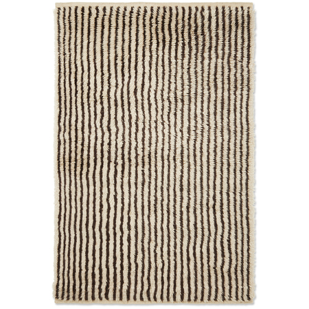 Ferm Living Teppich Kami Knotted von Ferm Living Off-White / Coffee, 120 x 180 cm