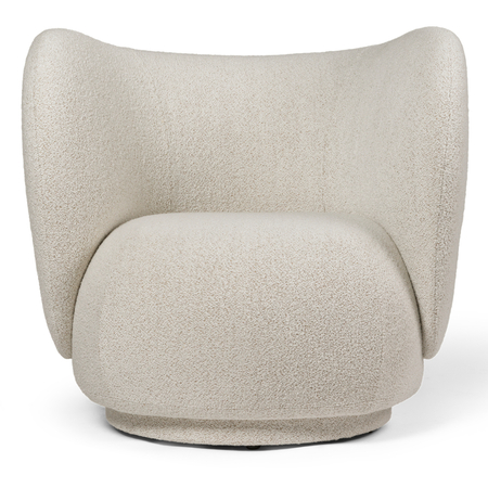 Ferm Living Loungesessel Rico Soft Bouclé von Ferm Living Off White