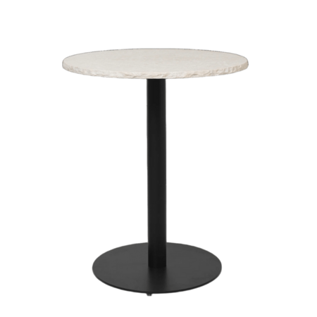 Ferm Living Mineral Café Table - Bianco Curia/Black Standard