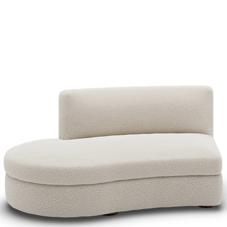 New Works Sofa Coda Curved Open-End Left Module 32 Drake - Spacedust