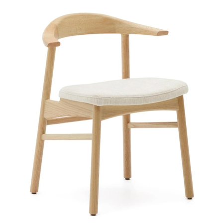 Kave Home Stuhl Timons in Chenille von Kave Home Beige, nature