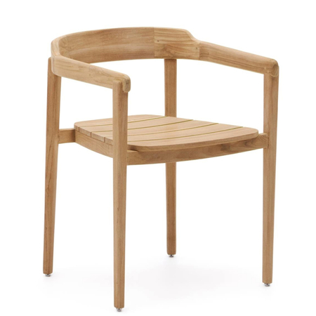 Kave Home Garten Armlehnstuhl Icaro Natur im 2er Set von Kave Home Teak