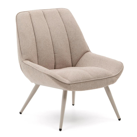 Kave Home Sessel Marlina in Chenille von Kave Home Beige