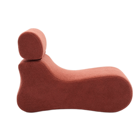 Kave Home Sessel Club in Lammfell-Stil von Kave Home Terracotta