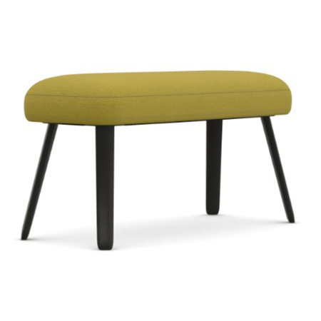 Vitra Repos Panchina Limette-Curry 19 - Credo, Basic Dark 30 pulverbeschichtet (glatt)
