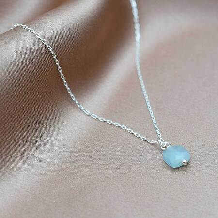 Yoshiki Halskette mit Aquamarine von Yoshiki Sterlingsilber 