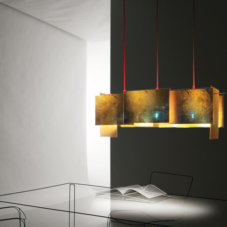 Ingo Maurer Pendelleuchte 24 Karat Blau M von Ingo Maurer H: 230