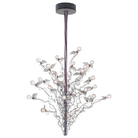 Ingo Maurer Pendelleuchte Birds, Birds, Birds  LED von Ingo Maurer Transparent, L: 190 cm - 300 cm