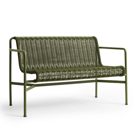 HAY Living Armlehne Bank Palissade Cord Dining Bench von Hay Olive