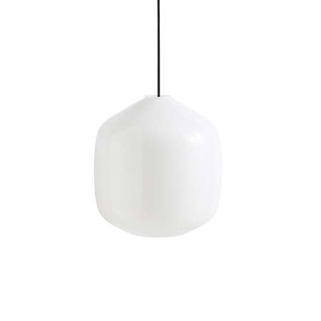 HAY Living Pendelleuchte Buoy Glass Pendant von HAY Soft black cord set, Ø: 30 cm 