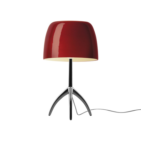 Foscarini Tischleuchte LUMIERE GRANDE Chrom Schwarz mit Dimmer von Foscarini Cherry