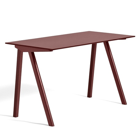 HAY Living CPH 90 Desk von Hay Burgundy linoleum , Oak bordeux lacquered