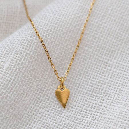 Yoshiki Halkette Shiny Heart von Yoshiki Goldplattiertes Silber