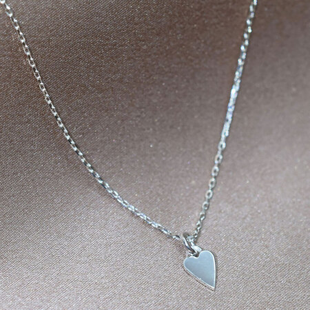 Yoshiki Halkette Shiny Heart von Yoshiki Goldplattiertes Silber