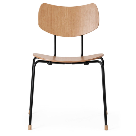 Carl Hansen & Søn VLA26T Vega Chair Oak clear lacquer, Powder-coated black steel