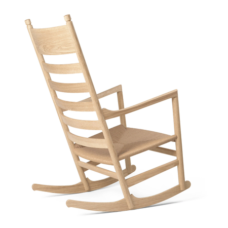 Carl Hansen & Søn CH45 Rocking Chair Oak clear lacquer, Paper cord nature-1