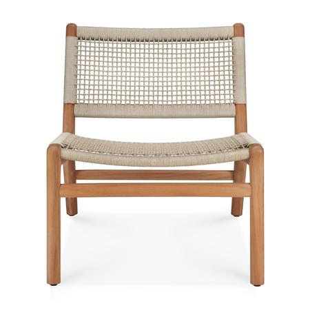 Ethnicraft Jack outdoor lounge chair Beige