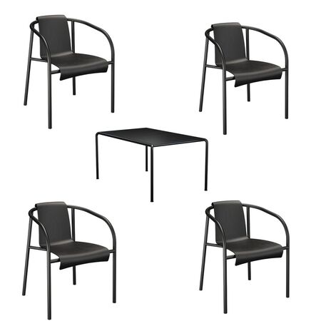 Houe_Avanti_Set_mit_Nami_Armlehnstuhl_4_Personen