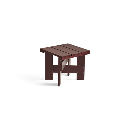 HAY Living Gartenbeistelltisch Crate Low von Hay Iron Red, L: 45 cm / W: 45 cm / H: 40 cm