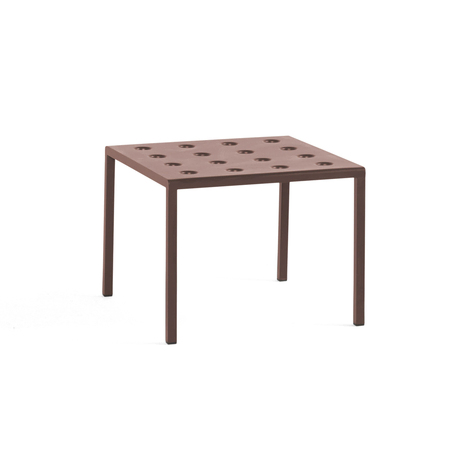 HAY Living Gartenbeistelltisch Balcony von Hay Iron Red, L: 50 cm / W: 51.5 cm / H: 39 cm