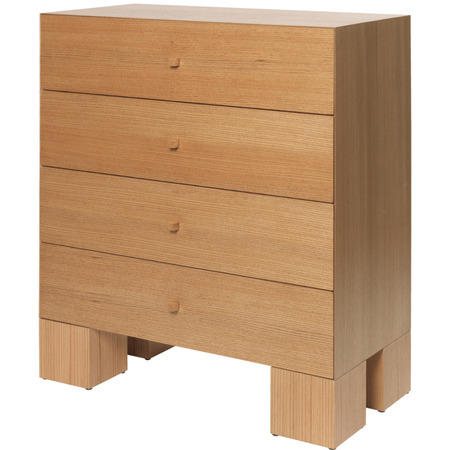 Ferm Living Kommode Kuben 1x4 von Ferm Living Natural Oak Veneer