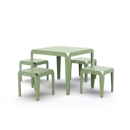Bended-Set-Table-90cm-und-stool-Pale-Green