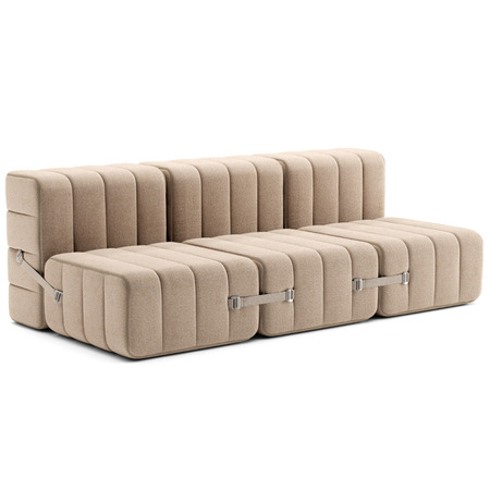 Ambivalenz Flexibles 3-Sitzer Sofa Curt von Ambivalenz Beige gray - Dama