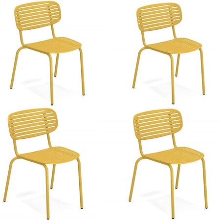 EMU_Mom_Stuhl_4er_Set_von_Emu_Curry_Gelb