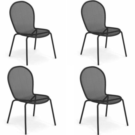 Emu_Ronda_111_Stuhl_4er_Set_Schwarz