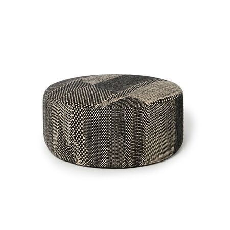 nanimarquina Pouf Wabisabi Anthracite von nanimarquina Ø: 90 cm 