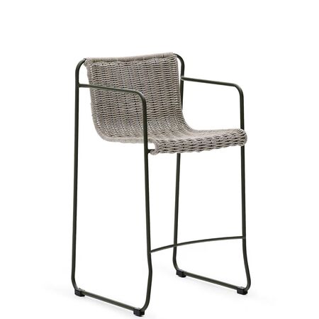 Kave Home Outdoor Hocker Maurina von Kave Home  H: 64 cm, Light gray