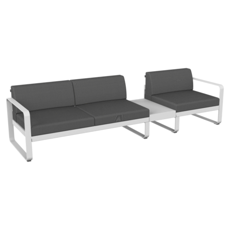 Fermob Lounge Zusammenstellung 1B Bellevie von Fermob Abyss blue 92, Graphite gray
