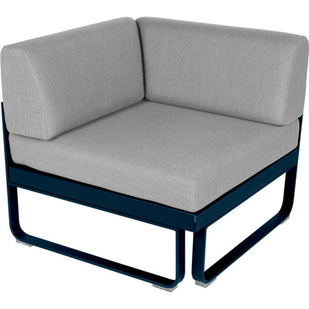 Fermob Eckmodul 1-Sitzer Bellevie von Fermob Abyss blue 92, Flannel gray