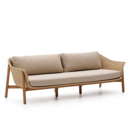 Kave Home 3-Sitzer Outdoor Sofa Galea von Kave Home  Nature
