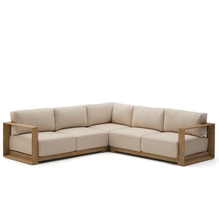 Kave Home 5-Sitzer Outdoor Sofa Ambra von Kave Home  Beige