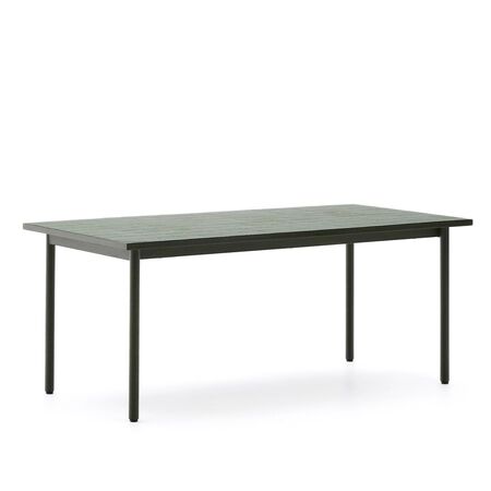 Kave Home Outdoor Tisch Maurina von Kave Home  W: 223 cm / D: 101 cm, Green