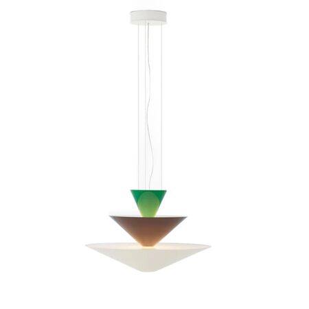 &Tradition Pendelleuchte Gio LN14 & LN15 von &Tradition Signal Green / Deep Blue / Ecru White, Ø: 92 cm