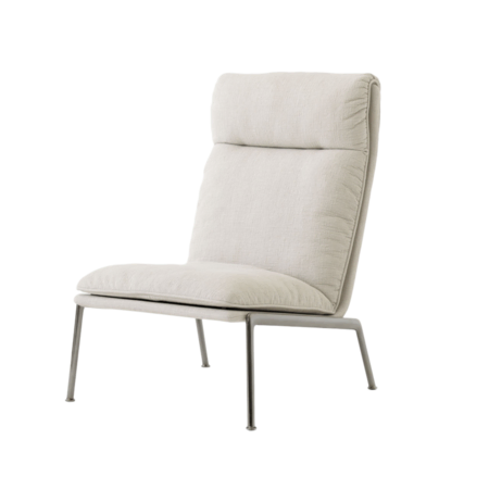 &Tradition Lounge Chair Muno LN16 Highback von &Tradition Beige 221 - Cifrado, Chrome